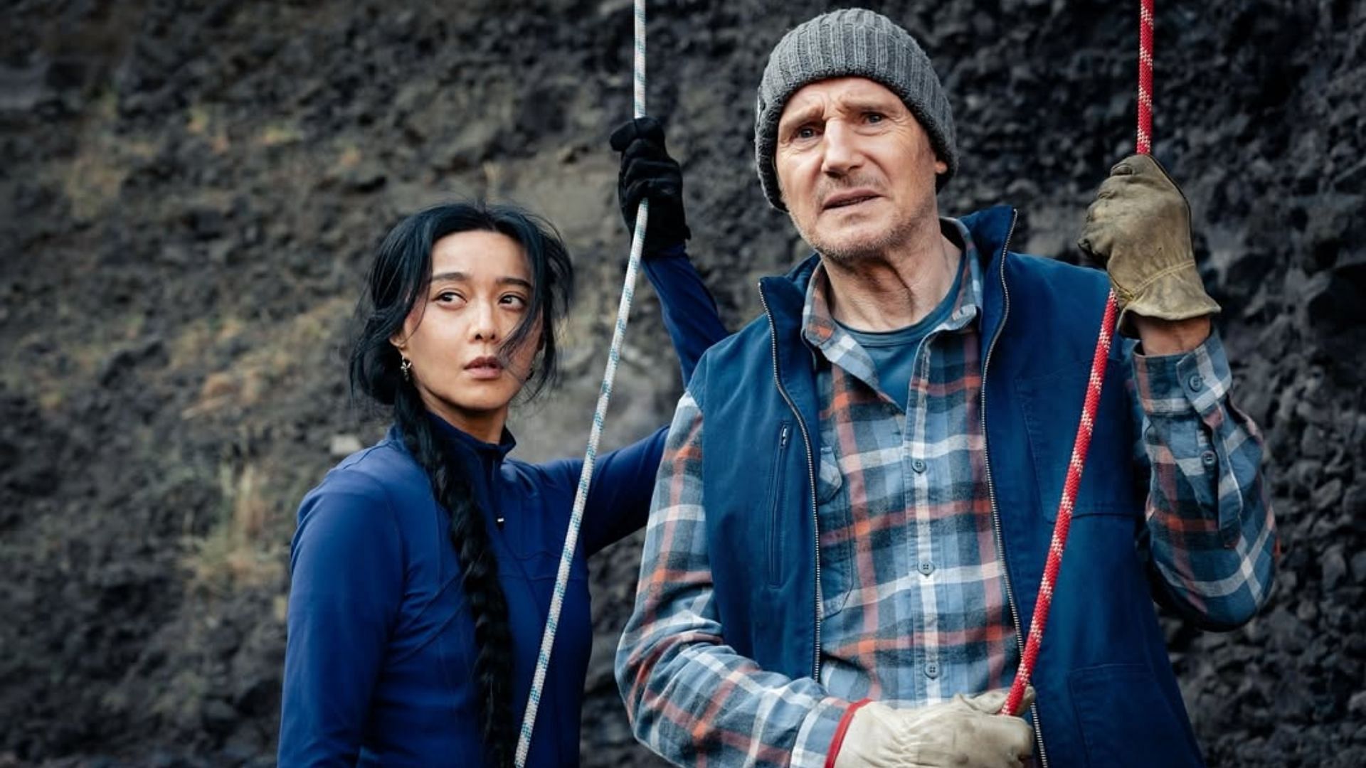 Mike and Dhani as seen in the film Ice Road: Vengeance (Image via Amazon Prime)